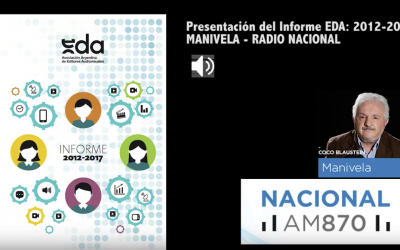 EDA en Radio Nacional presentando el «Informe 2012-2017»